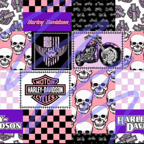 H-D Purple Patchwork