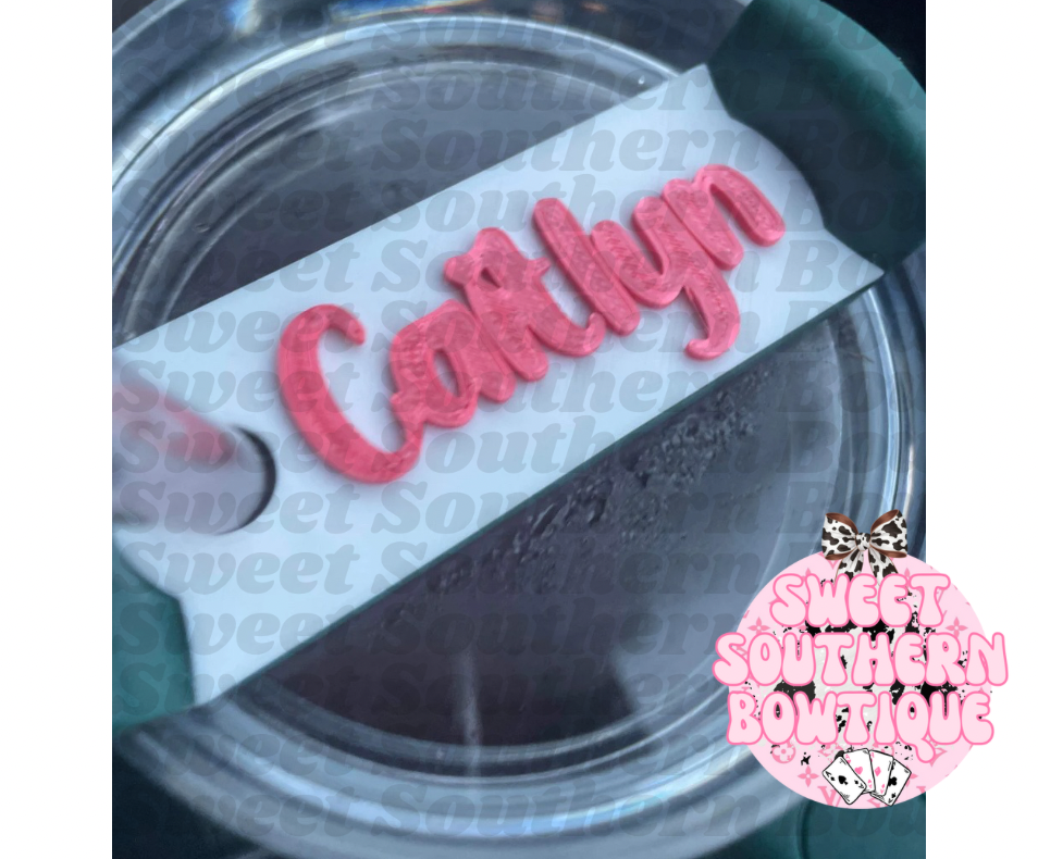 Personalized Tumbler Lid Topper READ DESCRIPTION