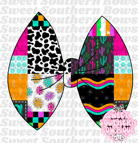Neon Cowgirl Patchwork