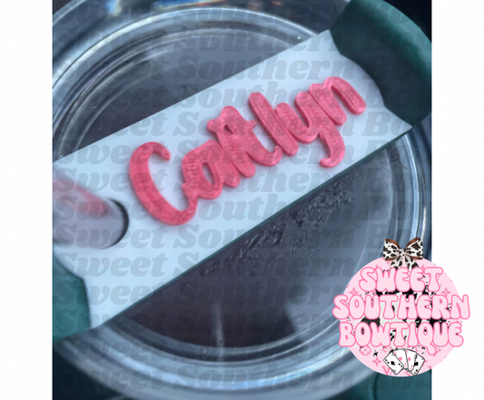 Personalized Tumbler Lid Topper      READ DESCRIPTION